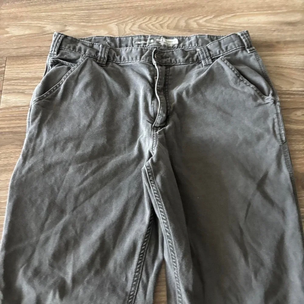 Vintage Y2K/2000s Grey Carhartt Workwear Skater Carpenter Pants! 35x31